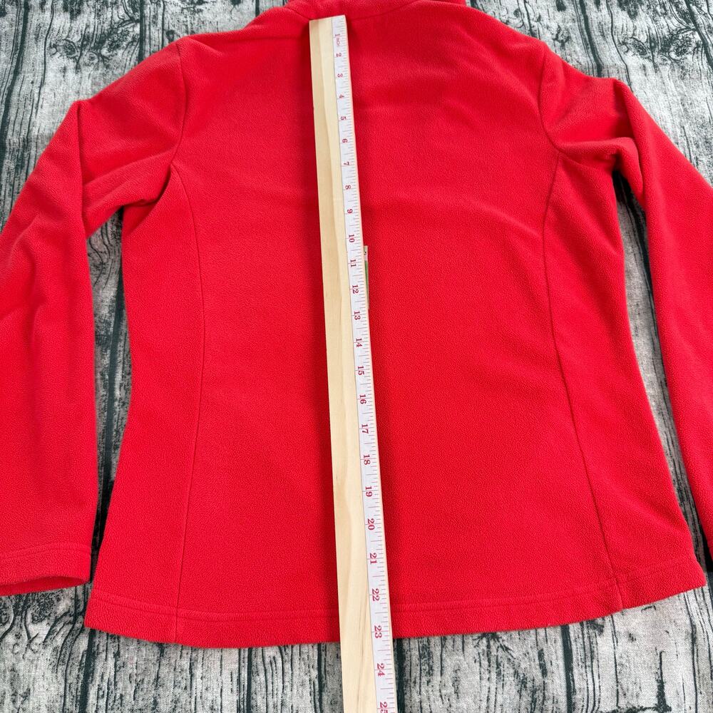 Sahalie Micro Fleece Pullover Sweater Women XS Pink Zip Pockets High Neck - Picture 11 of 12